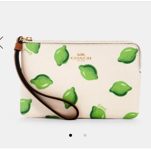 Coach Handbags - NWT Coach Lime Wristlet